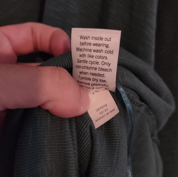 LC Lauren Conrad Raglan Ruffle Sleeve Tunic Top NWT Green - Picture 9 of 15